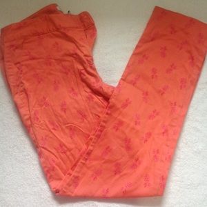Izod orang with pineapple design